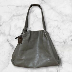 Furla Gray genuine Leather hobo Tote Bag medium